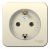 Розетка 1гн с З/К о/у молочный компактная изол.пласт. 16А IP20 Blanca Schneider Electric
