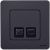 Розетка 2гн комп+комп RJ45+RJ45 с/у антрацит механизм кат.5е INSPIRIA Legrand Розетка 2гн комп+комп RJ45+RJ45 с/у антрацит механизм кат.5е INSPIRIA Legrand