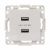 Розетка 2гн USB+USB с/у белый механизм винт.клеммы Стокгольм PROxima EKF (1/10/100) Розетка 2гн USB+USB с/у белый механизм винт.клеммы Стокгольм PROxima EKF (1/10/100)