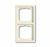 Рамка 2-пост. цвет белый Слоновая кость глянцевый, пластик горизонт. и вертик., IP20 Future Linear ABB