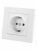 Розетка 2П+З 16А 250В белая "Сенеж" TDM Розетка 2П+З 16А 250В белая "Сенеж" TDM