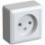 Розетка 1гн без З/К о/у белый изол.пласт. 10А IP20 Blanca Systeme Electric