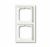 Рамка 2-пост. цвет белый Белый бархат матовый, пластик горизонт. и вертик., IP20 Future Linear ABB
