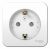 Розетка 1гн с З/К шторки о/у белый компактная изол.пласт. 16А IP20 Blanca Schneider Electric (1/12)