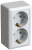 Розетка 2гн с З/К о/у белый 16А IP20 Хит Systeme Electric  (1/84)