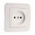 Розетка 1гн без З/К с/у крем 16А Mimoza Makel