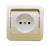 Makel Mimoza крем/зол розетка б/з (керамика)