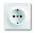 Розетка ABB Impuls 1-мест. механизм с накладкой с З/К скр. уст-ки16А 220-250В IP21 белый