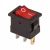 Выключатель клавишный 12V 15А (3с) ON-OFF красный  с подсветкой Mini REXANT (10/10/1000)