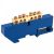 Шина "N" нулевая с синим изолятором на DIN-рейку 6x9мм стойка бол. 6 групп REXANT