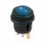 Выключатель клавишный круглый 250V 6А (3c) ON-OFF синий с подсветкой влагозащита REXANT (10/10/1000)