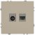 Розетка ЭРА Galaxy 15-3110-04 комбинированная RJ45+TV IP20 шампань Розетка ЭРА Galaxy 15-3110-04 комбинированная RJ45+TV IP20 шампань