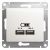 Розетка 2гн USB+USB с/у перламутр механизм Glossa Systeme Electric(1) Розетка 2гн USB+USB с/у перламутр механизм Glossa Systeme Electric(1)