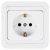 Makel Mimoza бел/бел розетка с/з