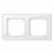 Рамка 2-пост. цвет белый матовый, пластик горизонт. и вертик., IP20 MERTEN SE