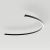 Светильник SP-LINE-HANG-ARC-C3535-D1500-53W Warm3000 (BLACK, 230V) (Arlight, Металл)