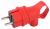 Вилка ЭРА VX12-R-IP44 каучуковая c заземлением 16А IP44 с кольцом угловая красная Вилка ЭРА VX12-R-IP44 каучуковая c заземлением 16А IP44 с кольцом угловая красная