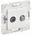 Розетка 2гн ТВ+спутник TV+SAT с/у белый арктический механизм SK-A13W SKANDY IEK (1/10/100)