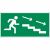 пиктограмма "ПО ЛЕСТНИЦЕ ВНИЗ ВПРАВО" 400х200мм для аварийно-эвакуационного светильника Vault пиктограмма "ПО ЛЕСТНИЦЕ ВНИЗ ВПРАВО" 400х200мм для аварийно-эвакуационного светильника Vault