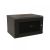 WRline Шкаф настенный 19-дюймовый (19"), 9U, 500x600х600мм, перфорированная металлическая дверь с замком, цвет черный (RAL 9004) (разобранный)
