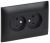 Розетка 2гн без З/К шторки с/у черный в сборе 10А SK-R09Bl SKANDY IEK (1/10/100)