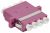 ITK Адаптер оптический проходной LC-Quad OM4 UPC