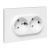 Розетка 2гн с З/К белый в сборе Эпика EKF (1/6/72) Розетка 2гн с З/К белый в сборе Эпика EKF (1/6/72)