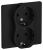 Розетка 2гн с З/К с/у черный в сборе 16А РС12-0-К-ФлЧ FLITE IEK (1/60)