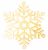 Елочная фигура "Снежинка резная", 81 см, цвет золотой Елочная фигура "Снежинка резная", 81 см, цвет золотой