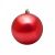 Елочная фигура "Полосатый шар", 20 см, цвет красный