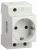 Розетка на DIN-рейку 1гн с З/К РАр10-3 IEK (1/5/100)
