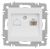 Розетка Intro Accent 6-303-01М информационная RJ45, IP20, СУ, белый матовый Розетка Intro Accent 6-303-01М информационная RJ45, IP20, СУ, белый матовый