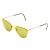 Желтые солнцезащитные очки из титана с оливковыми линзами. Модель 04 Желтые солнцезащитные очки из титана с оливковыми линзами. Модель 04