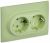 Розетка 2гн с З/К с/у мятный в сборе 16А SK-R08M SKANDY IEK (1/10/100)