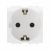 Розетка 2 модуля с з/к, шторками белая Brava ДКС (10/300) Розетка 2 модуля с з/к, шторками белая Brava ДКС (10/300)