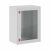 Корпус распред. шкафа 1двер. сталь серый 600мм 800мм 400мм с монтажной платой IP66 DKC