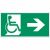 пиктограмма "Движение МГН направо" 400х200мм для аварийно-эвакуационного светильника Vault пиктограмма "Движение МГН направо" 400х200мм для аварийно-эвакуационного светильника Vault