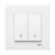 Выключатель 2кл прох с/у белый IP20 Karre Viko (1/12/120)