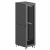 Шкаф напольный разобранный 19   IT-CQE-N 42U 800x800мм, крыша с вырубкой, дверь перф. и двойная перф., двойные боковые панели, черный RAL9005