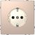 Розетка SE MERTEN D-Life 1-мест. механизм с накладкой с З/К скр. уст-ки16А 220-230В IP20 шампань