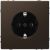 Розетка SE MERTEN D-Life 1-мест. механизм с накладкой с З/К скр. уст-ки16А 220-230В IP20 коричн.