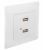 GUSI Bravo Розетка USB, двойная, скрытая установка, с одноместной рамкой С1010-001. Цвет белый. GUSI Bravo Розетка USB, двойная, скрытая установка, с одноместной рамкой С1010-001. Цвет белый.
