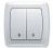 Выключатель 2кл прох с/у бел IP20 Carmen Viko (1/12/120)