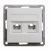 Розетка 2гн комп+ТФ RJ45+RJ11 с/у белый механизм кат.5е W59 Systeme Electric  (1/10)