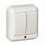 Выкл 2-клавиш. с подсветкой LED в сборе 6А 220-250В о/у белый глянц. IP20 SE Прима
