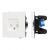 Механизм компьютерной розетки двойной SCT-TENDO-MPC2-SFPL-WH (RJ-45, CAT6) (Arlight, Матовый белый)