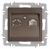 Розетка Intro Accent 6-303-08 информационная RJ45, IP20, СУ, бронза Розетка Intro Accent 6-303-08 информационная RJ45, IP20, СУ, бронза