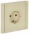Розетка 1гн с З/К с/у ваниль безвинт.клем 16А FP414 FORTE&PIANO IEK (1/10/100)