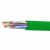 Кабель витая пара кат. 6А неэкранированный U/UTP, 4 пары, нг(А)-HF, цвет внешней оболочки зелёный, бухта 500 м