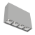 Светодиодный светильник VARTON DL-Box Reflect Multi 1x4 накладной 14 Вт 4000 К 150х40х115 мм RAL7045 серый муар 36° Светодиодный светильник VARTON DL-Box Reflect Multi 1x4 накладной 14 Вт 4000 К 150х40х115 мм RAL7045 серый муар 36°